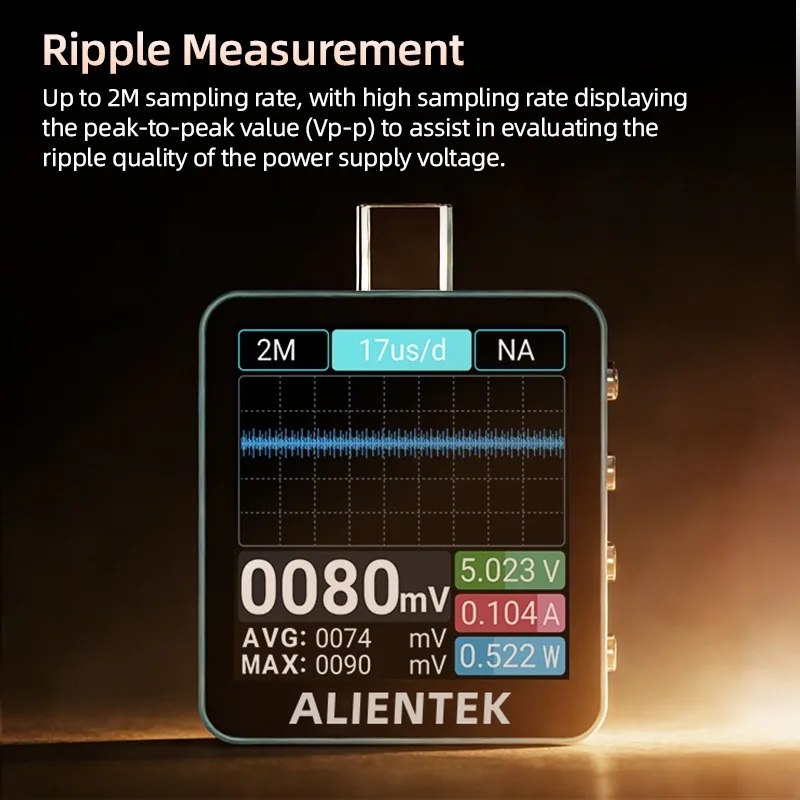 ALIENTEK C2 Color Screen Teste - Power Supply Tester recension och pris