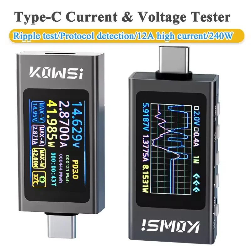 KWS-X1 Type-C Current and Volt - Power Supply Tester recension och pris